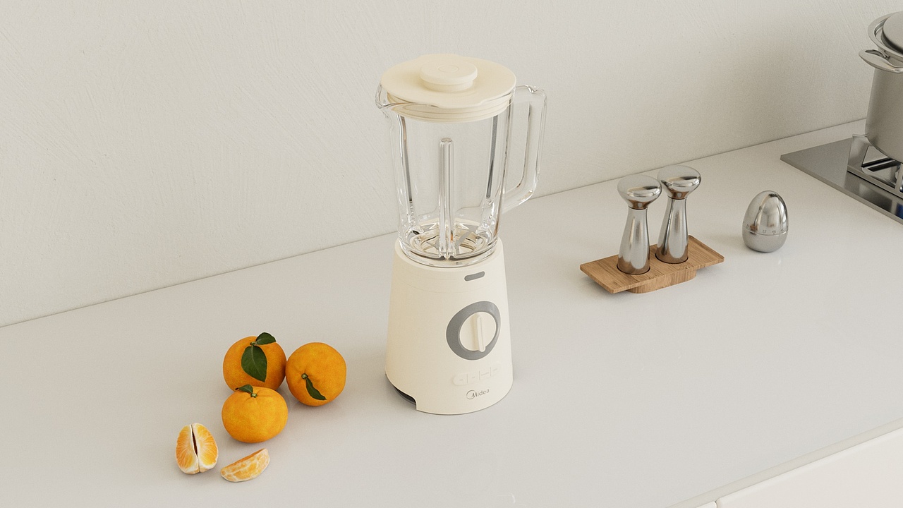 C4D厨房场景渲染动画