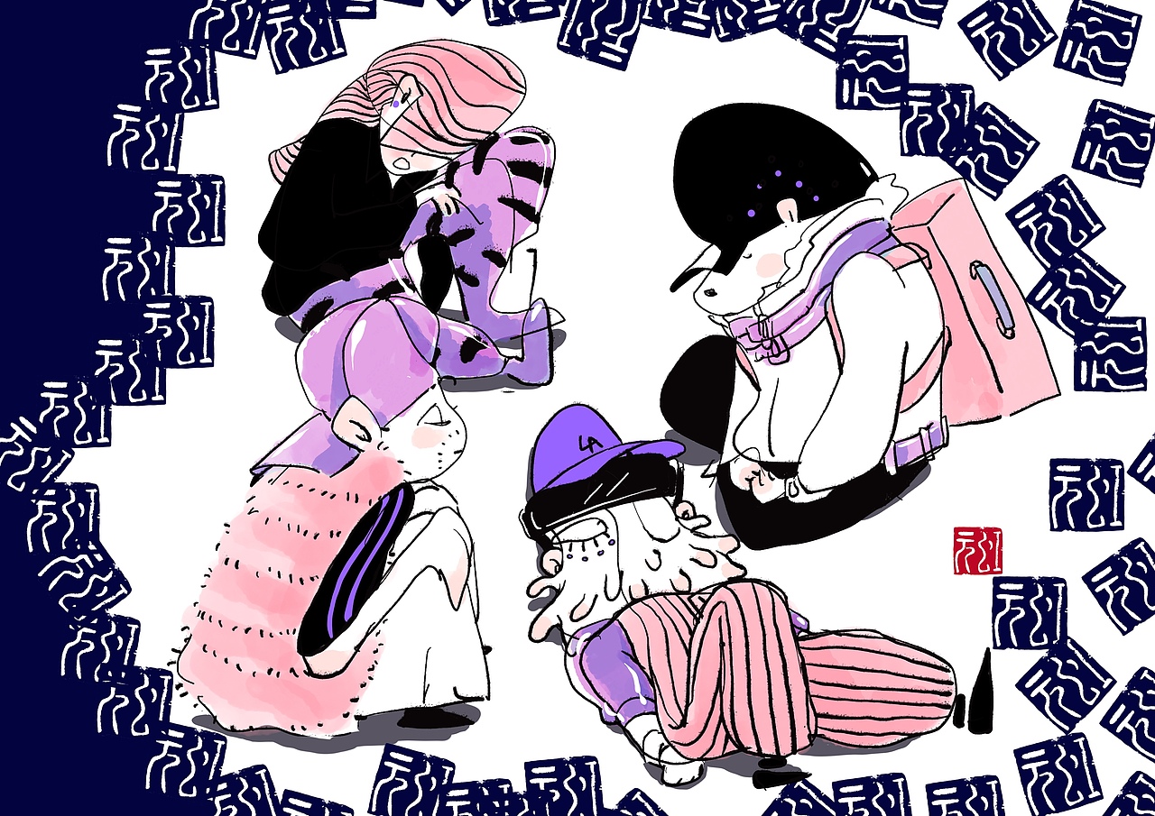 随笔（图ZMzI5MDY0NjQw） - 艺术插画 - 站酷设计师元的画原创素材 - 站酷ZCOOL