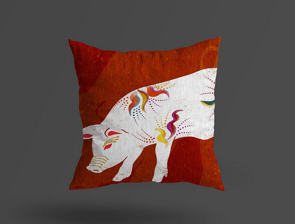 十二生肖肌理國風(fēng)紋樣插畫（下）雞狗豬鼠牛虎（圖ZMzI2MDAzOTUy） - 創(chuàng)作習(xí)作 - 站酷設(shè)計師視覺知原創(chuàng)素材 - 站酷ZCOOL