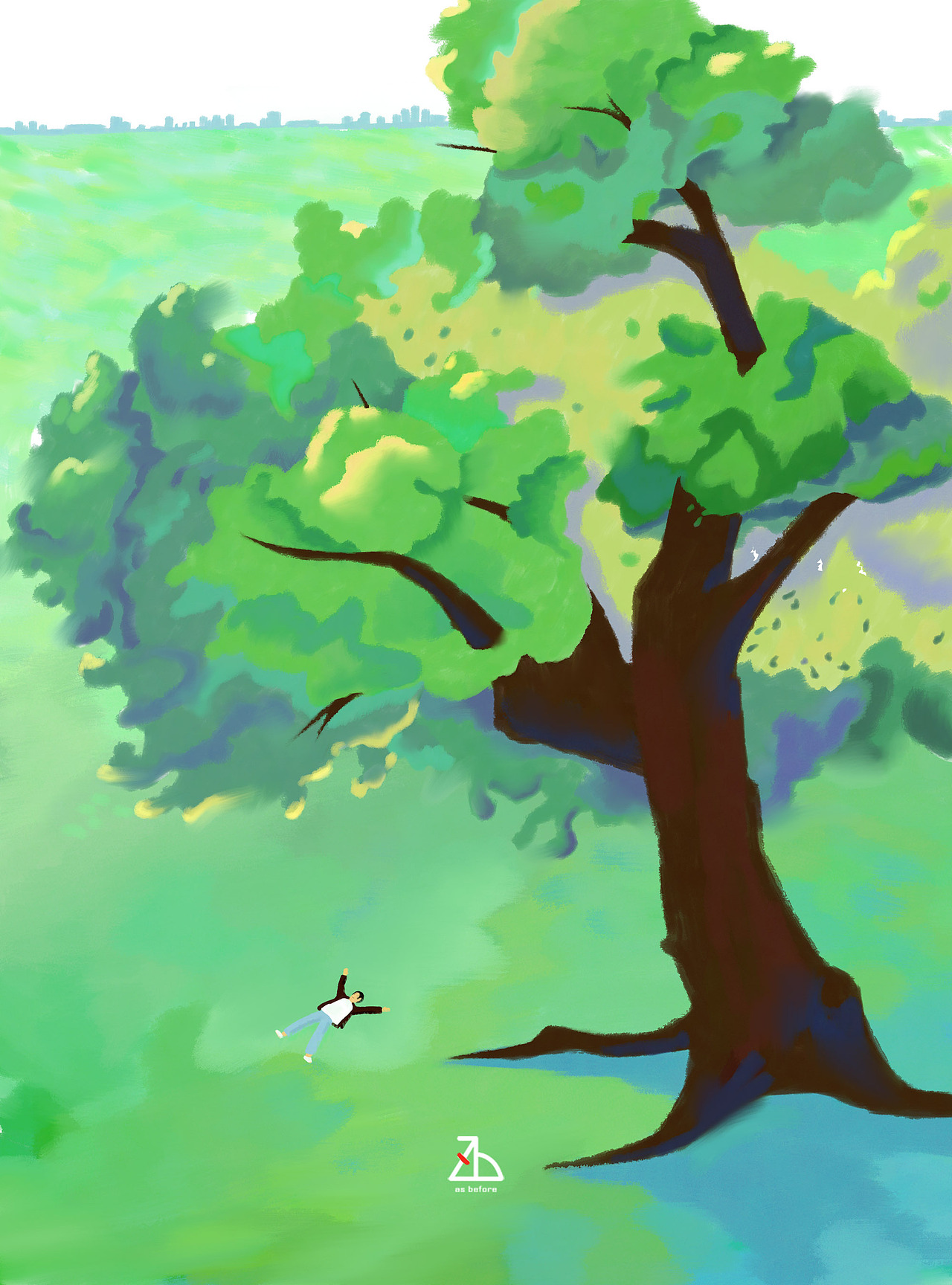 《一 个 人》（图ZMzIyOTEzMzc2） - 商业插画 - 站酷设计师木杉zxb原创素材 - 站酷ZCOOL