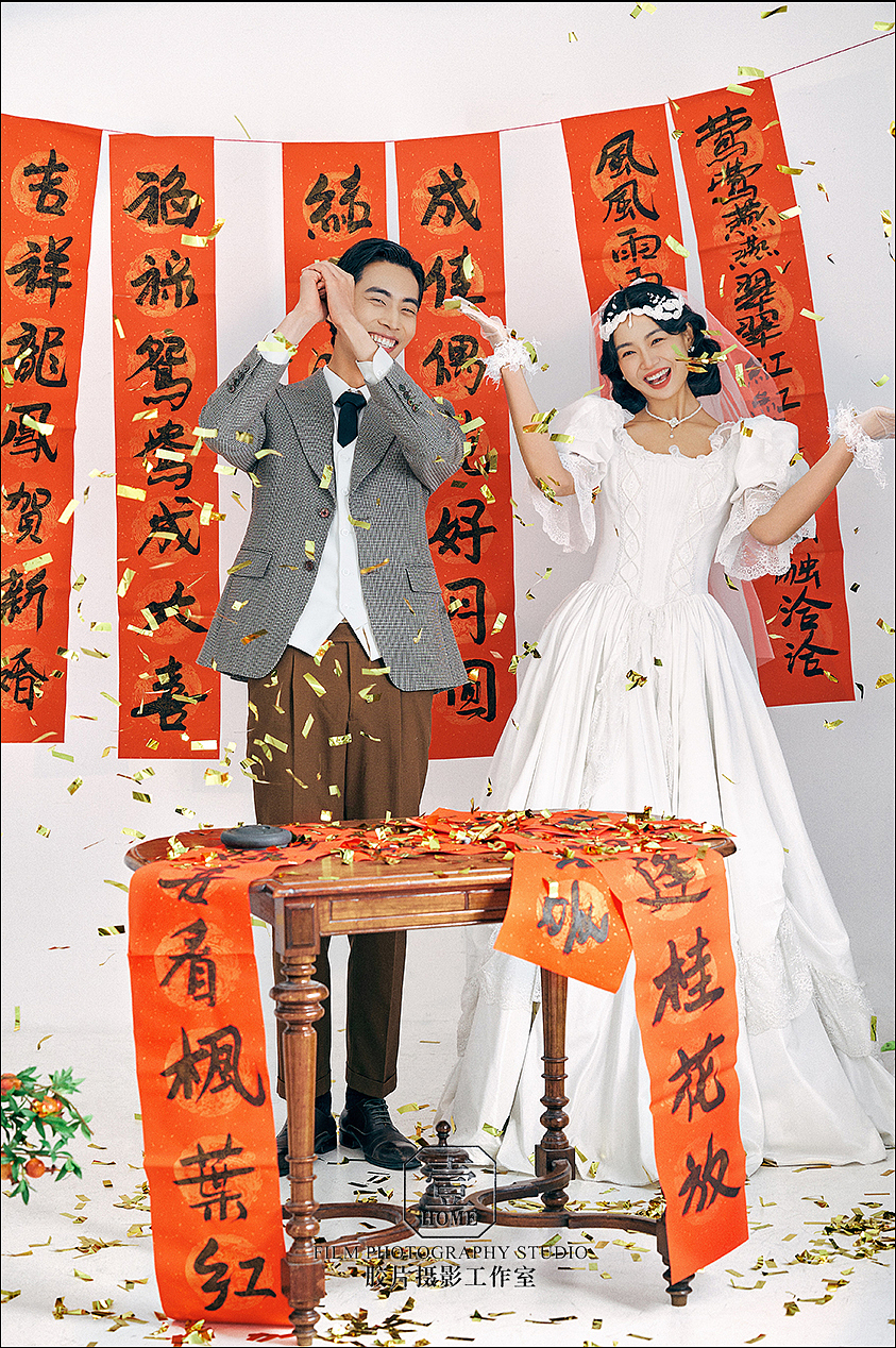 圆脸女孩的室内复古喜嫁婚纱照，也很好看哦（图ZMzMwOTYzNjA0） - 人像摄影 - 站酷设计师壹HOME摄影工作室原创素材 - 站酷ZCOOL