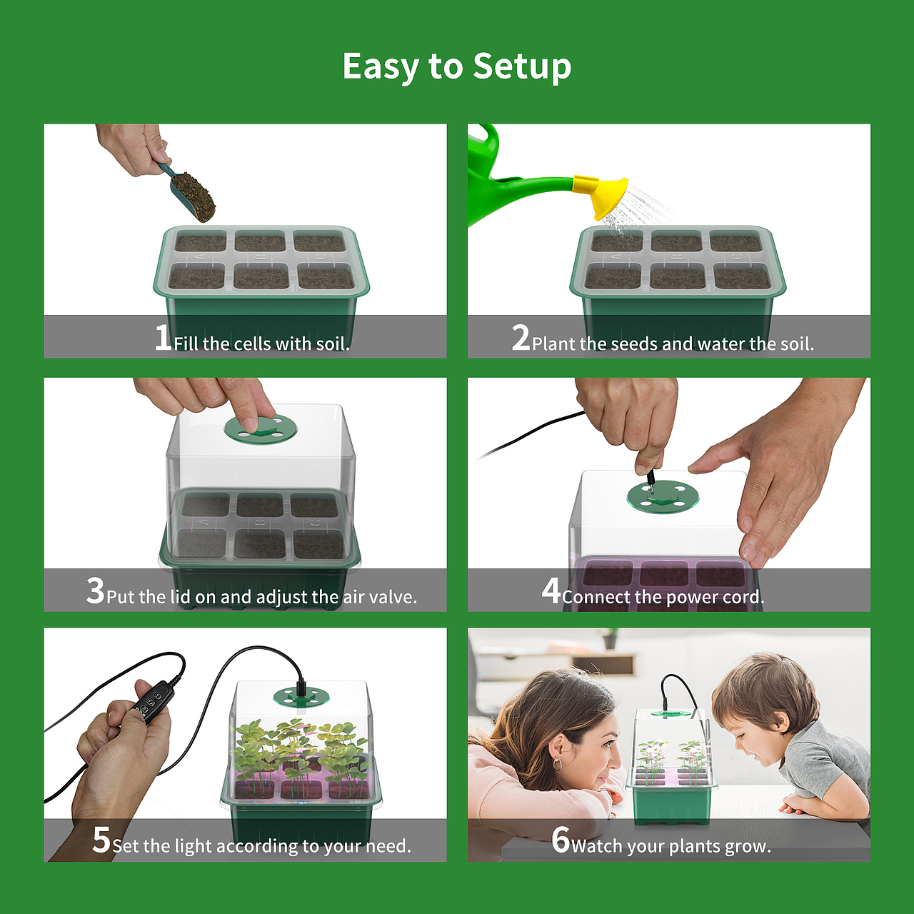 育苗盆渲染 亚马逊图片设计