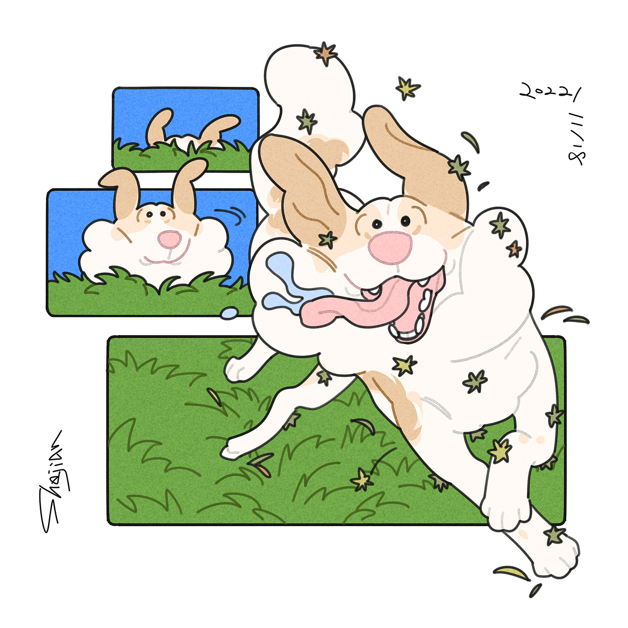 小麦嘬坊系列插图