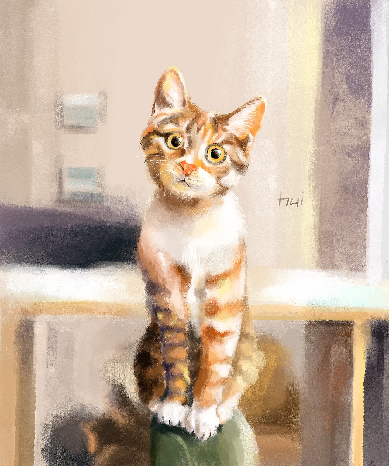 质感插画打卡D29-动物质感