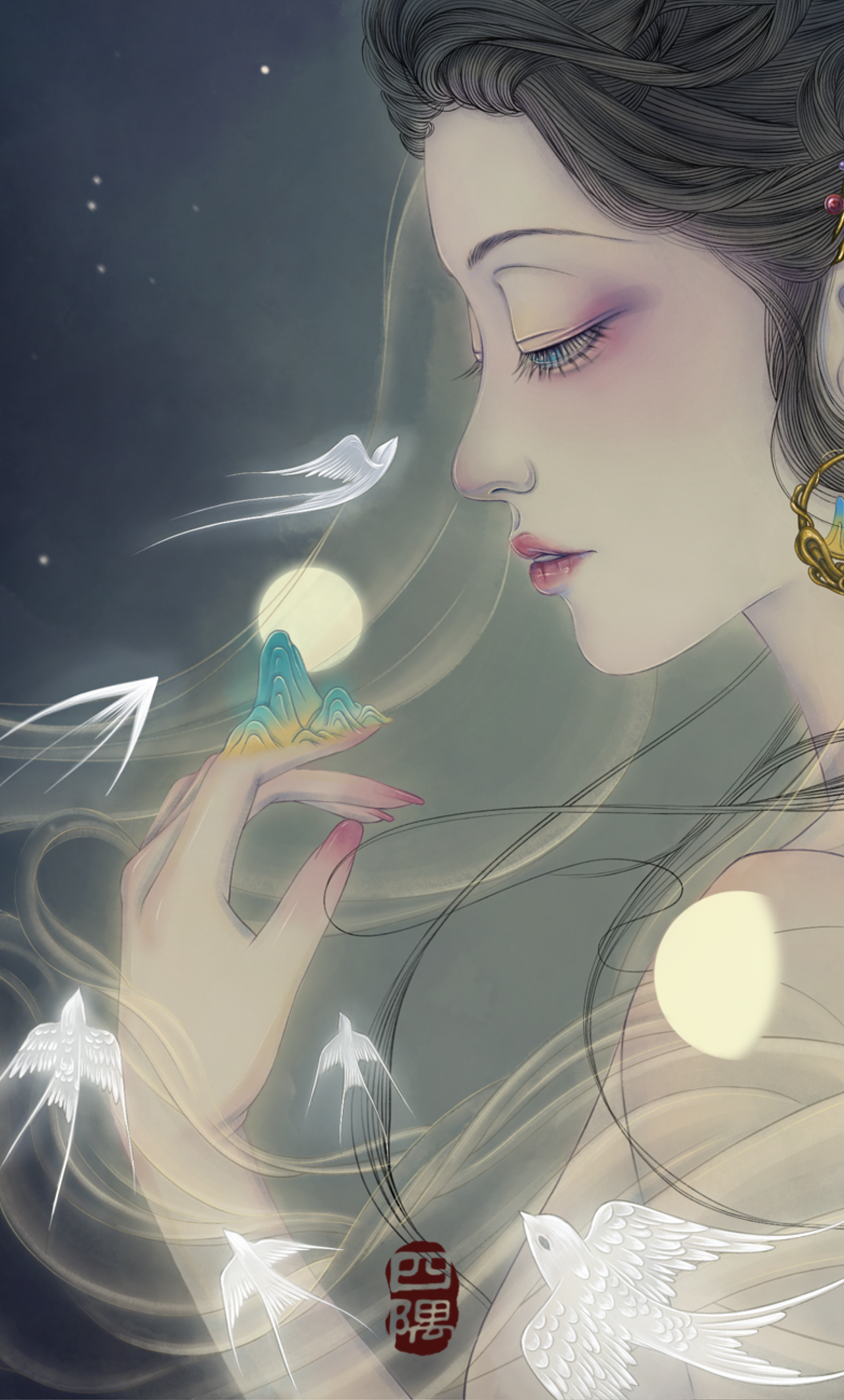 山鬼（图ZMzMwMTUzMjU2） - 绘本 - 站酷设计师四隅YU原创素材 - 站酷ZCOOL