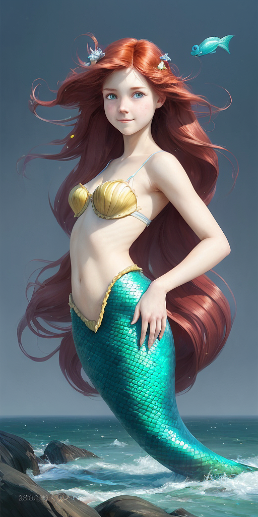 【AI绘画-1】小美人鱼(附关键词)