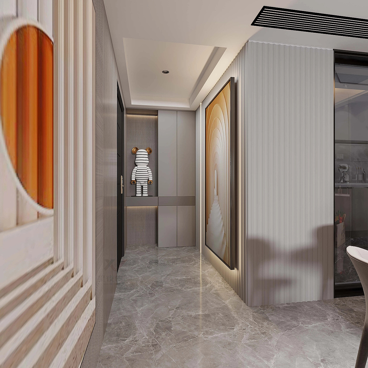 现代样板间||越设计越简洁的精装样板房，现代感十足