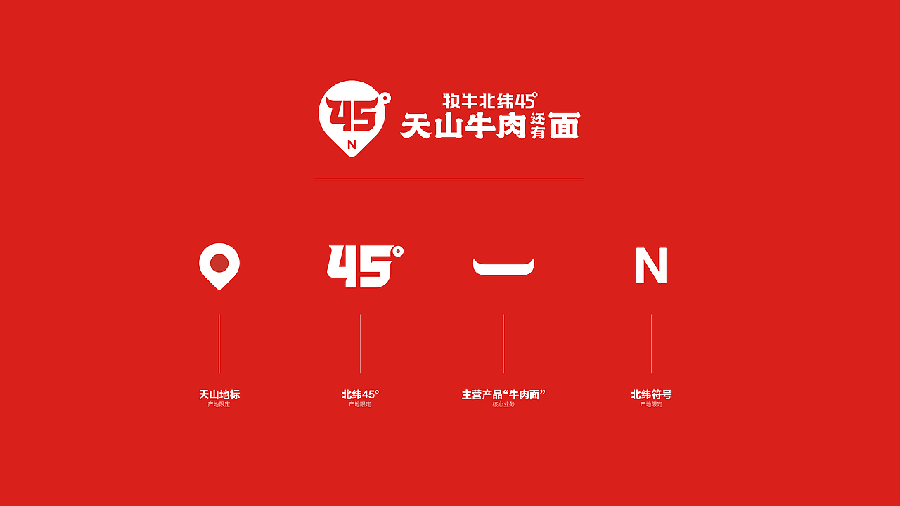 牧牛北纬45度牛肉面品牌全案（图ZMzY3NDEyMjI0） - 品牌 - 站酷设计师王十三品牌设计原创素材 - 站酷ZCOOL