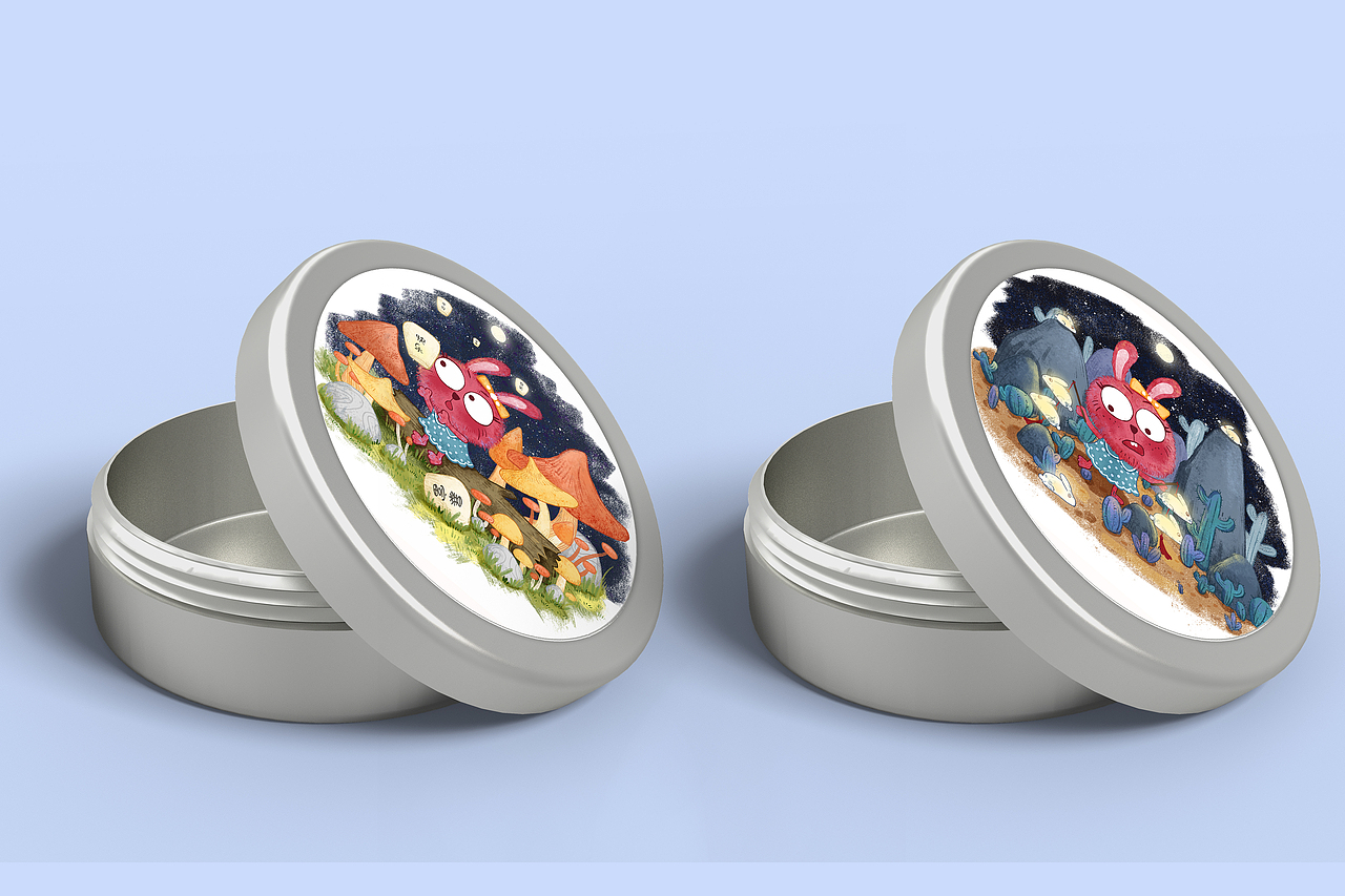 ps原创儿童插画——兔小兔的中秋