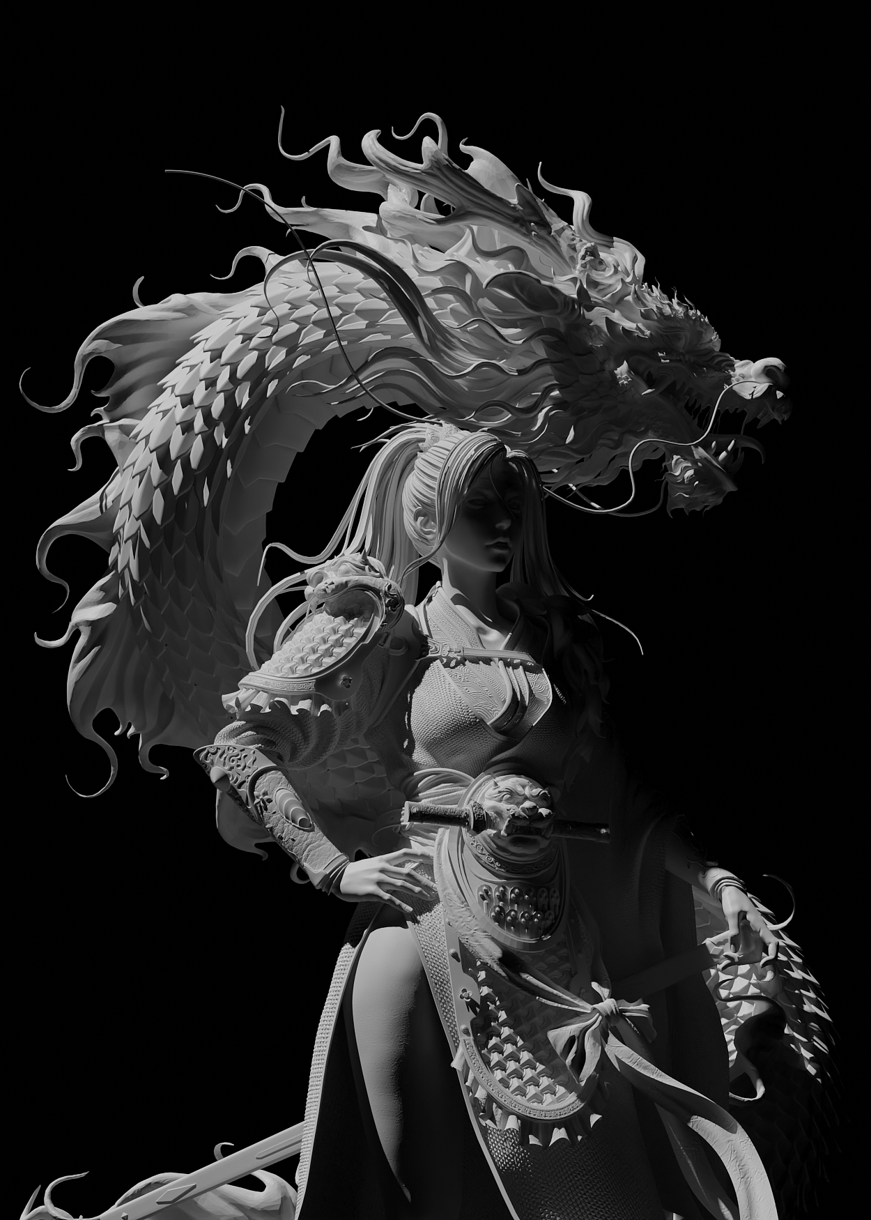 龙与女孩（图ZMzMzMjcyOTg4） - 人物/生物 - 站酷设计师小火火不是老司机原创素材 - 站酷ZCOOL