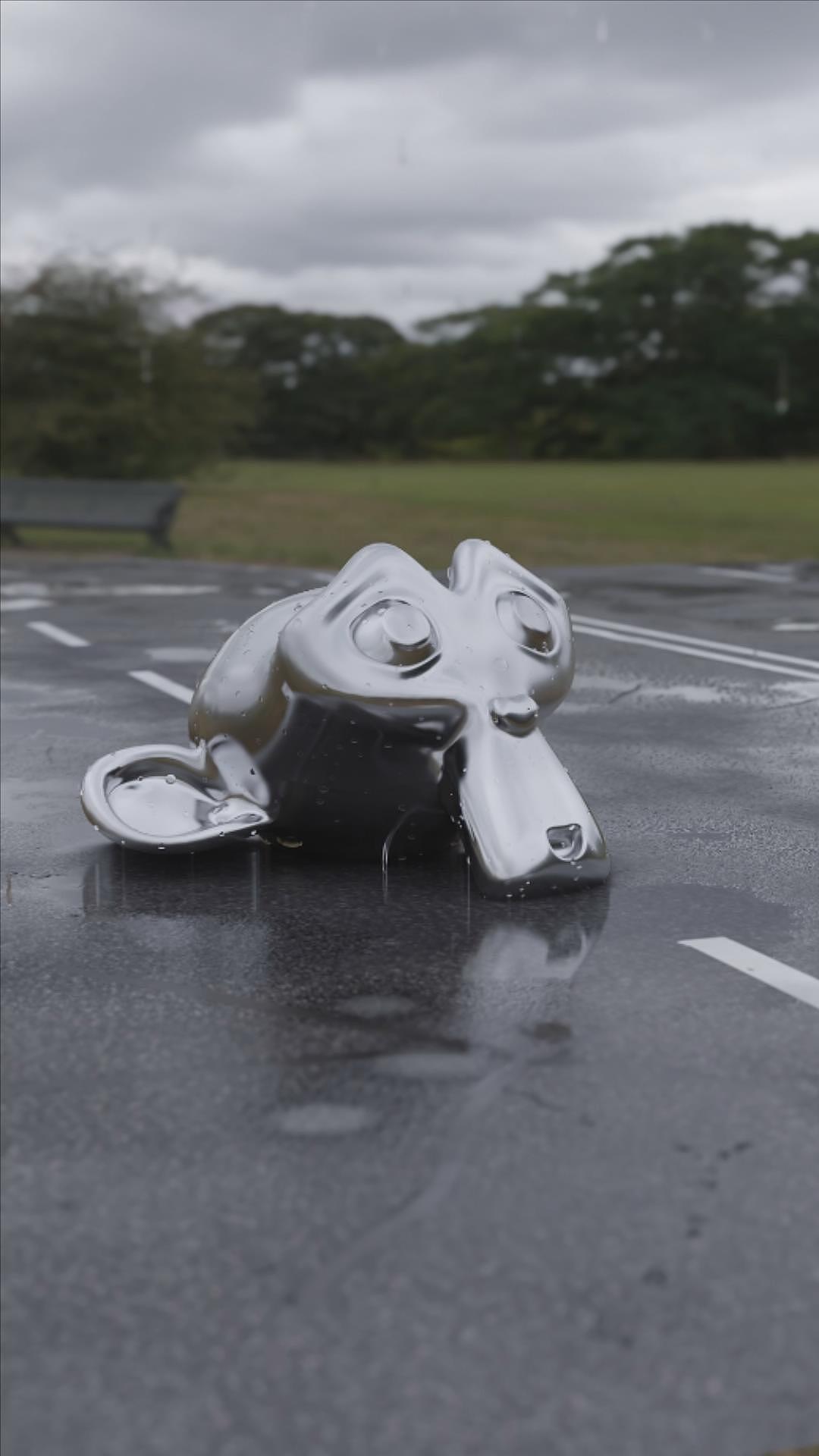 blender下雨效果测试