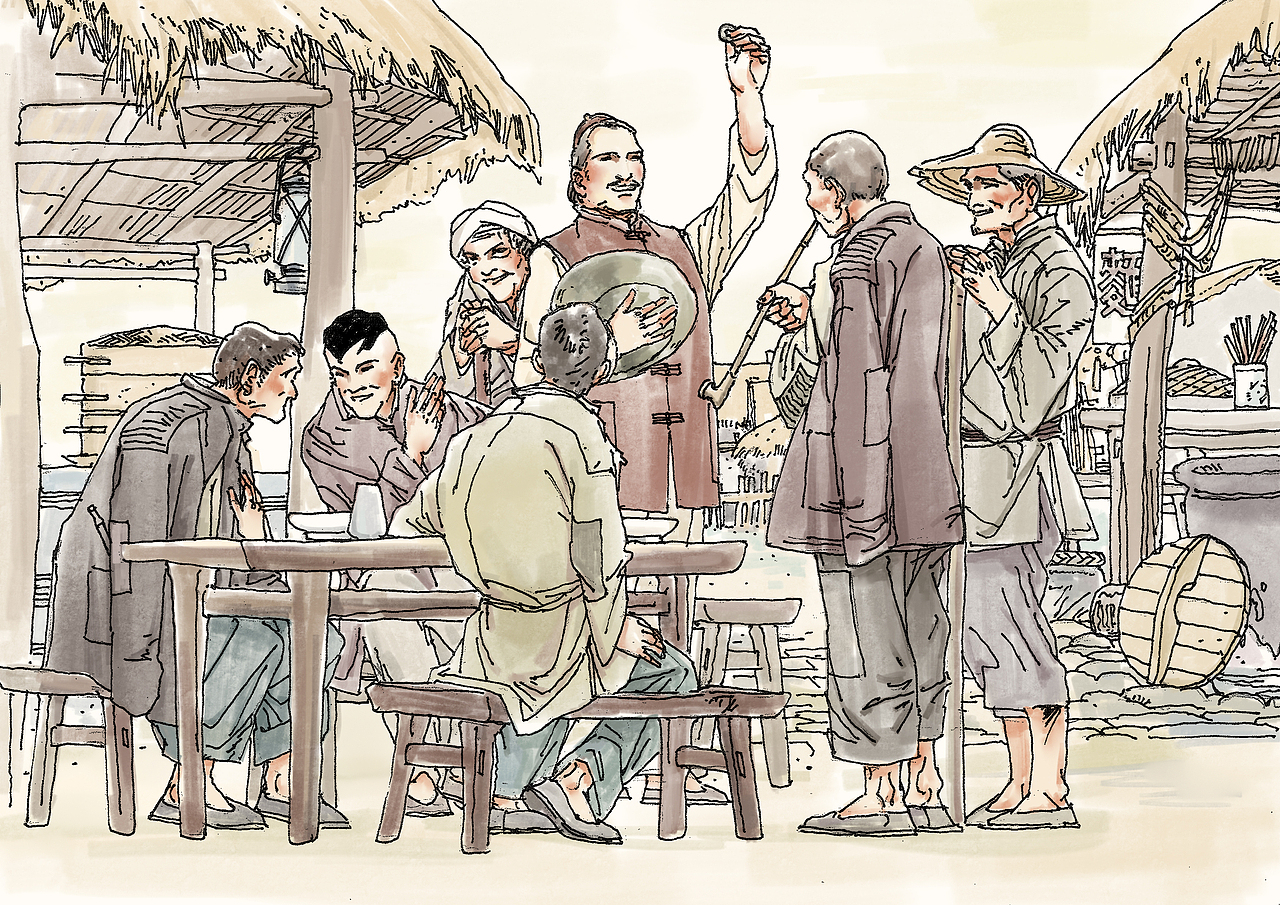 整理一下连环画,博物馆不同风格的连环画