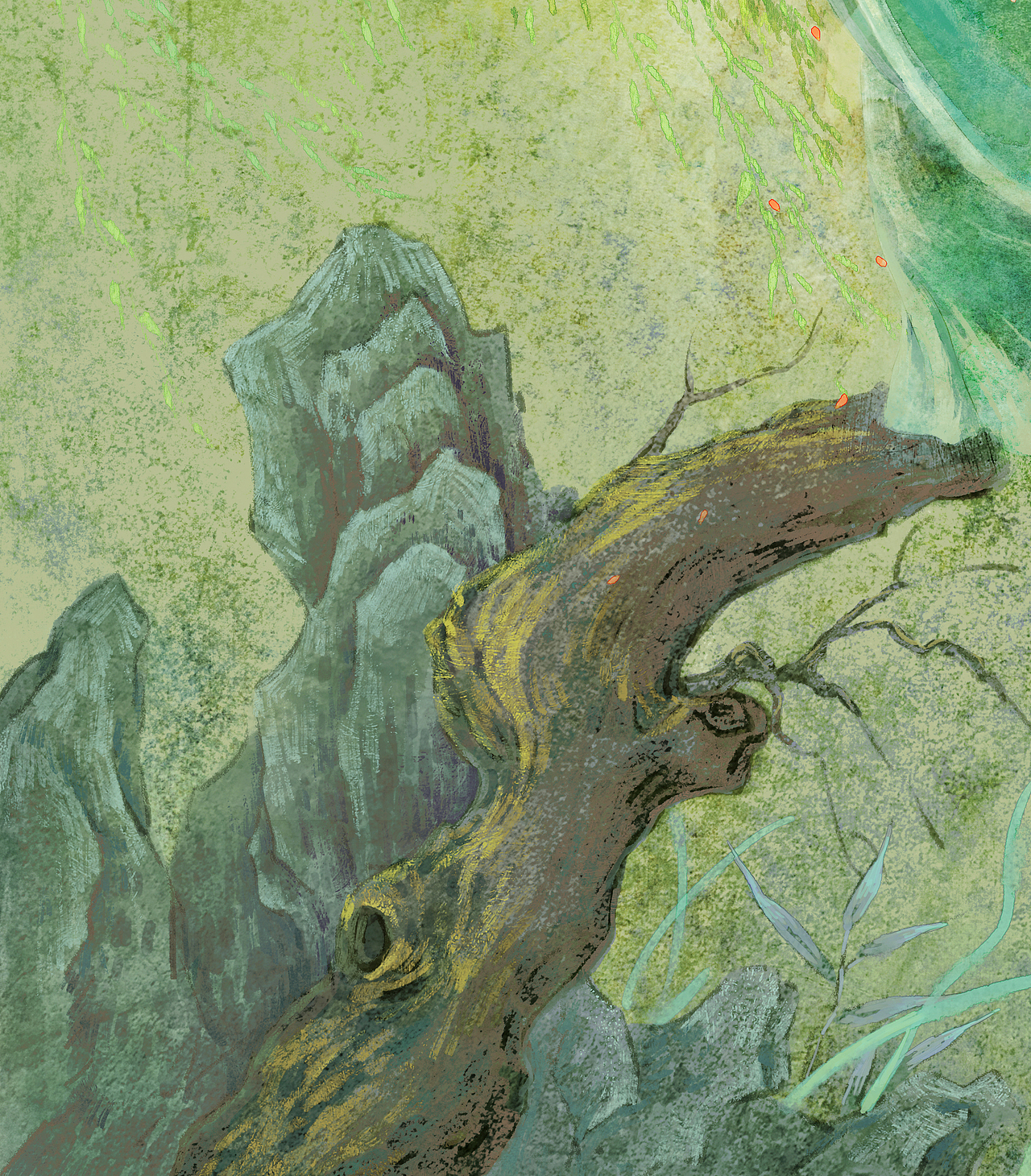 聊赠一枝春（图ZMjk4MzcwMzQw） - 商业插画 - 站酷设计师芝麻_汤圆_原创素材 - 站酷ZCOOL