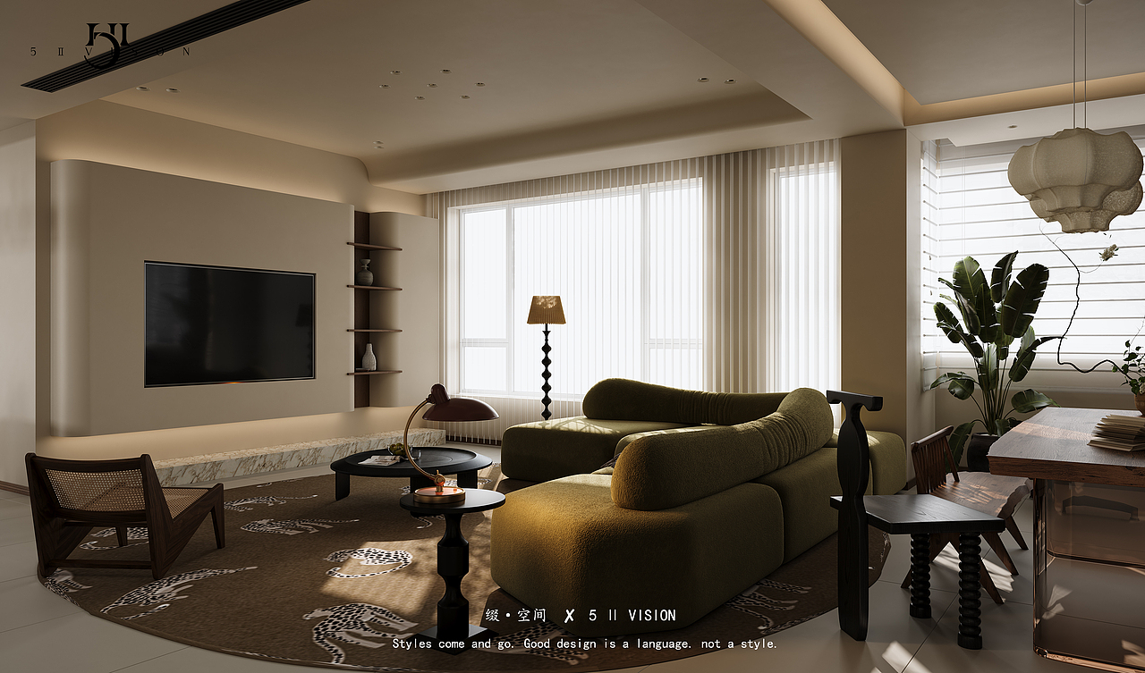 中古风客餐厅卧室