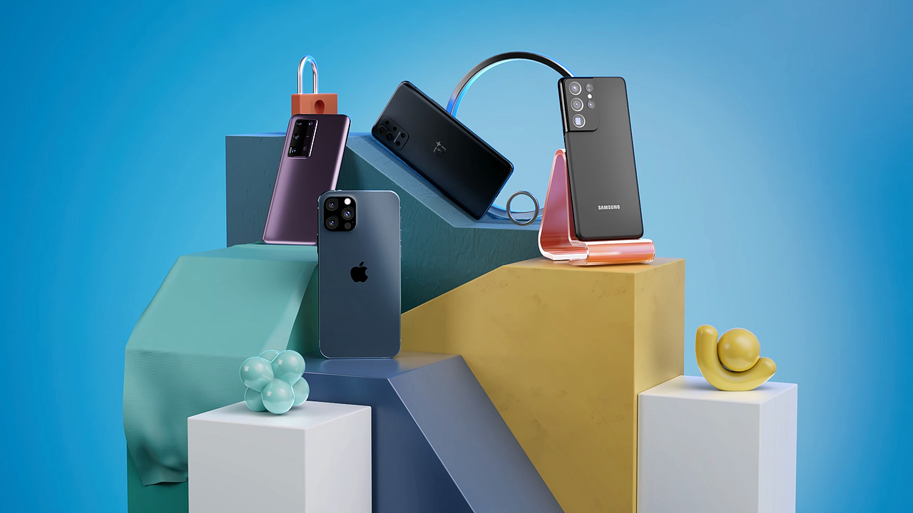 多款手机质感表现渲染动画