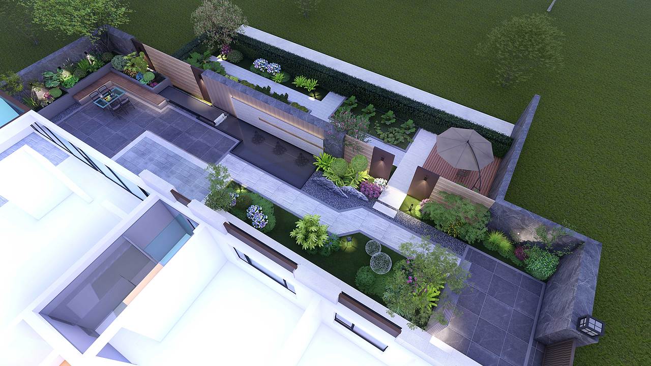 240㎡现代花园设计