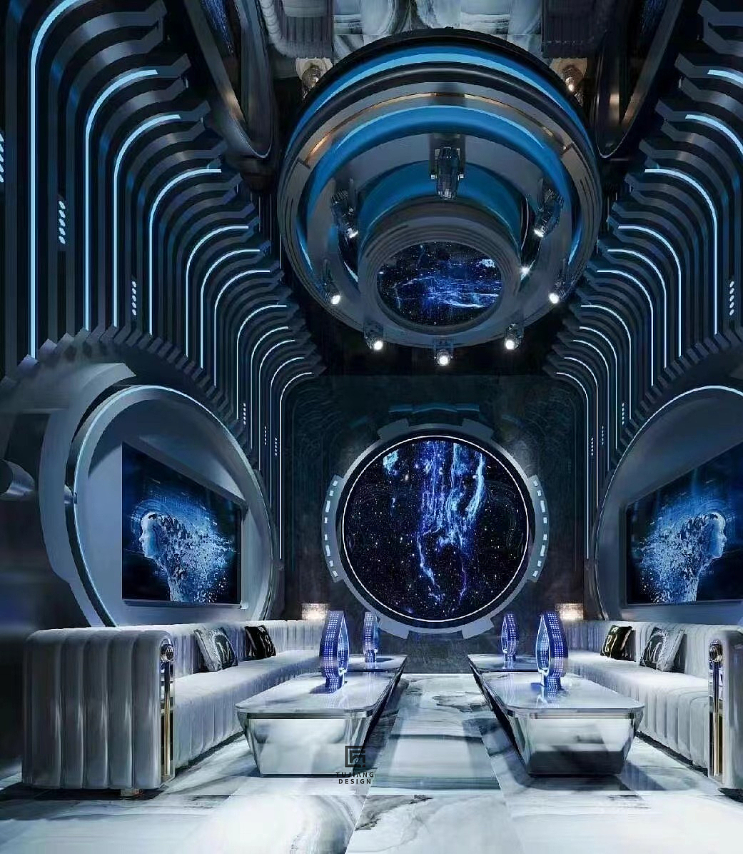 综合商务KTV设计案例｜打造震撼视觉娱乐空间