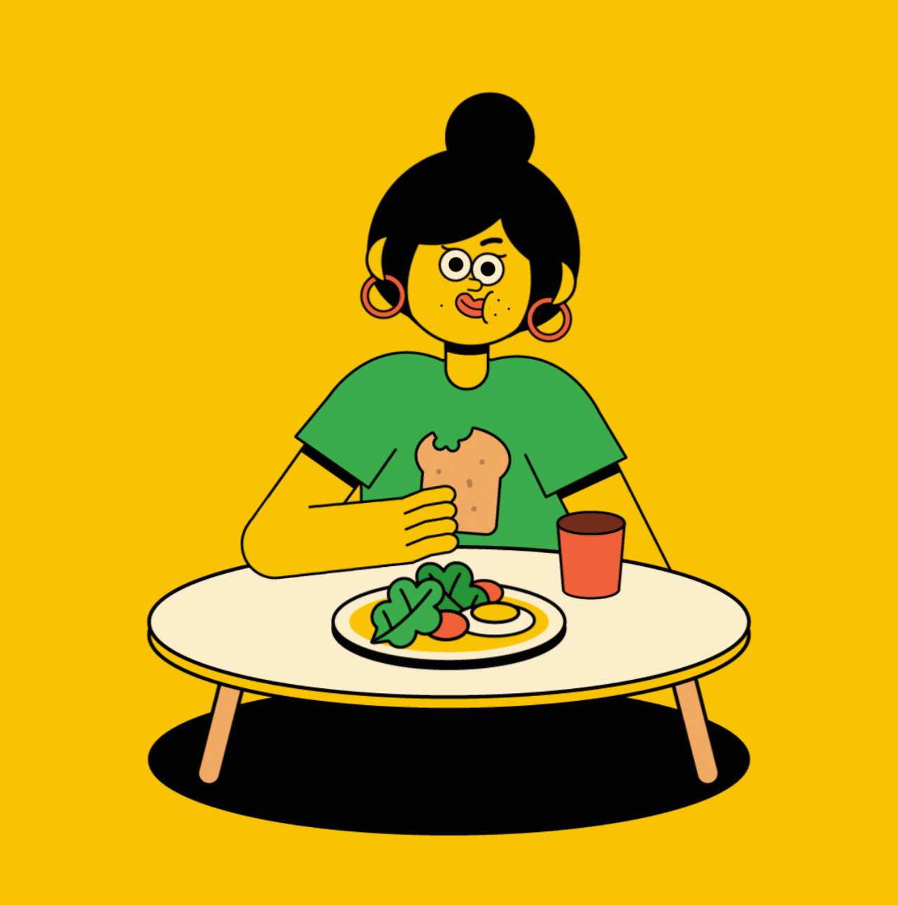 IP插画丨意外诞生的小CP