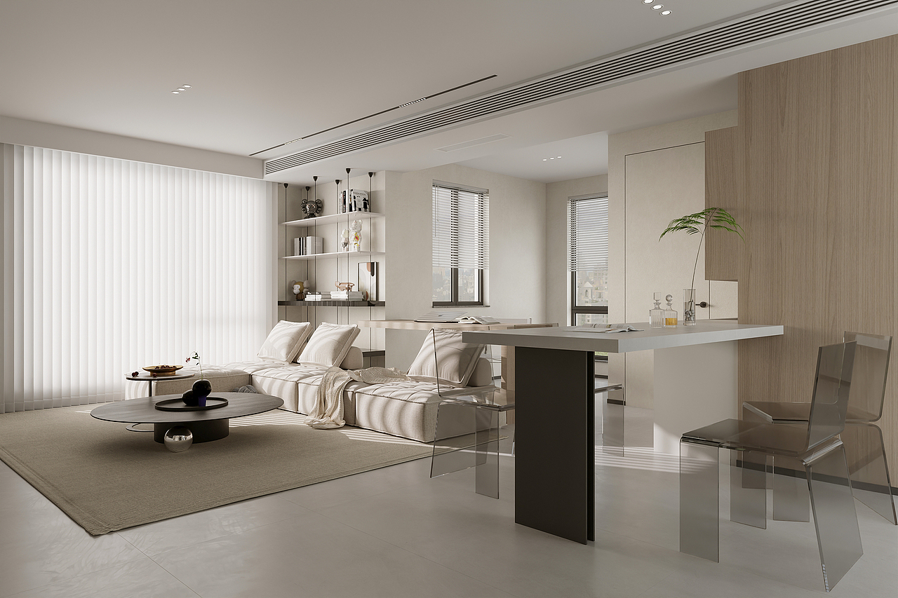 现代极简|奶油|克莱因蓝|重奢|法式奶油|侘寂（图ZMzE5MjA4NTg4） - 建筑/空间 - 站酷设计师一心只为做图人原创素材 - 站酷ZCOOL