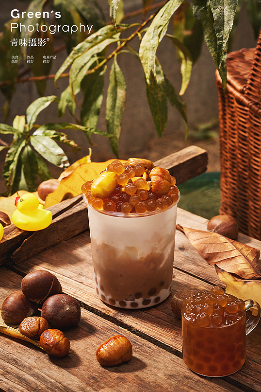 秋季饮品摄影