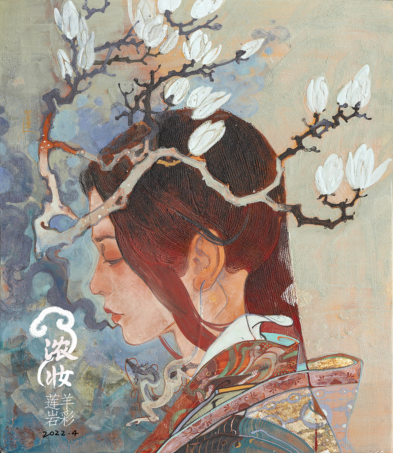 【岩彩】画师眼里,那抹不完美的“伤”才是画龙点睛