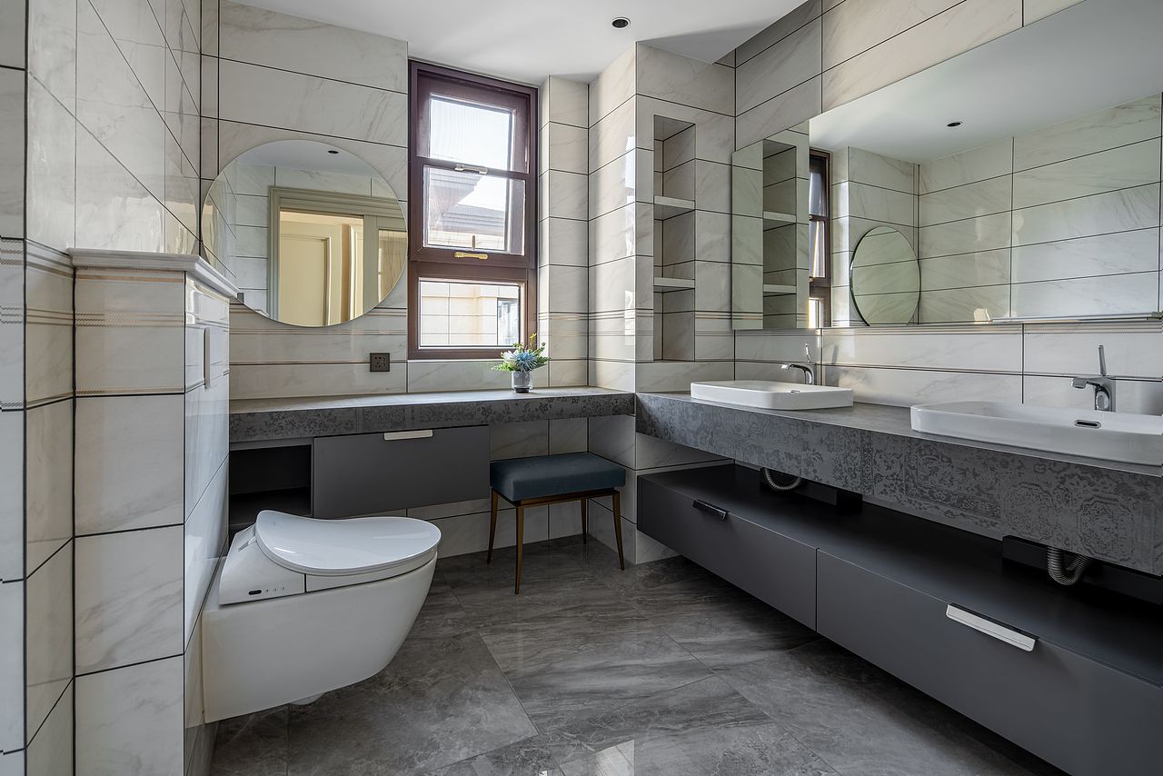 荣盛华府200平美式风格完工实景图