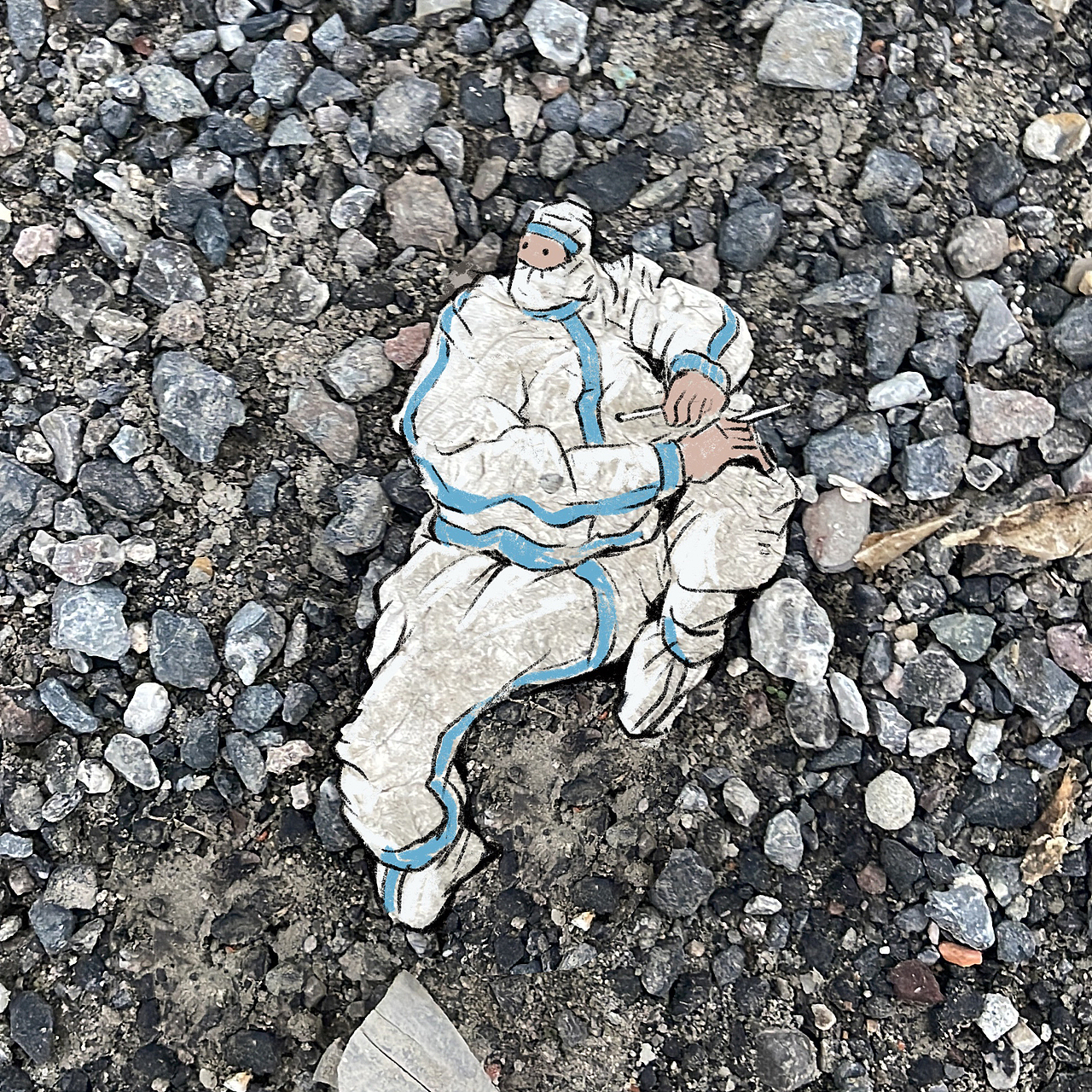 上海居家的两个多月画了超过六十个不同的大白