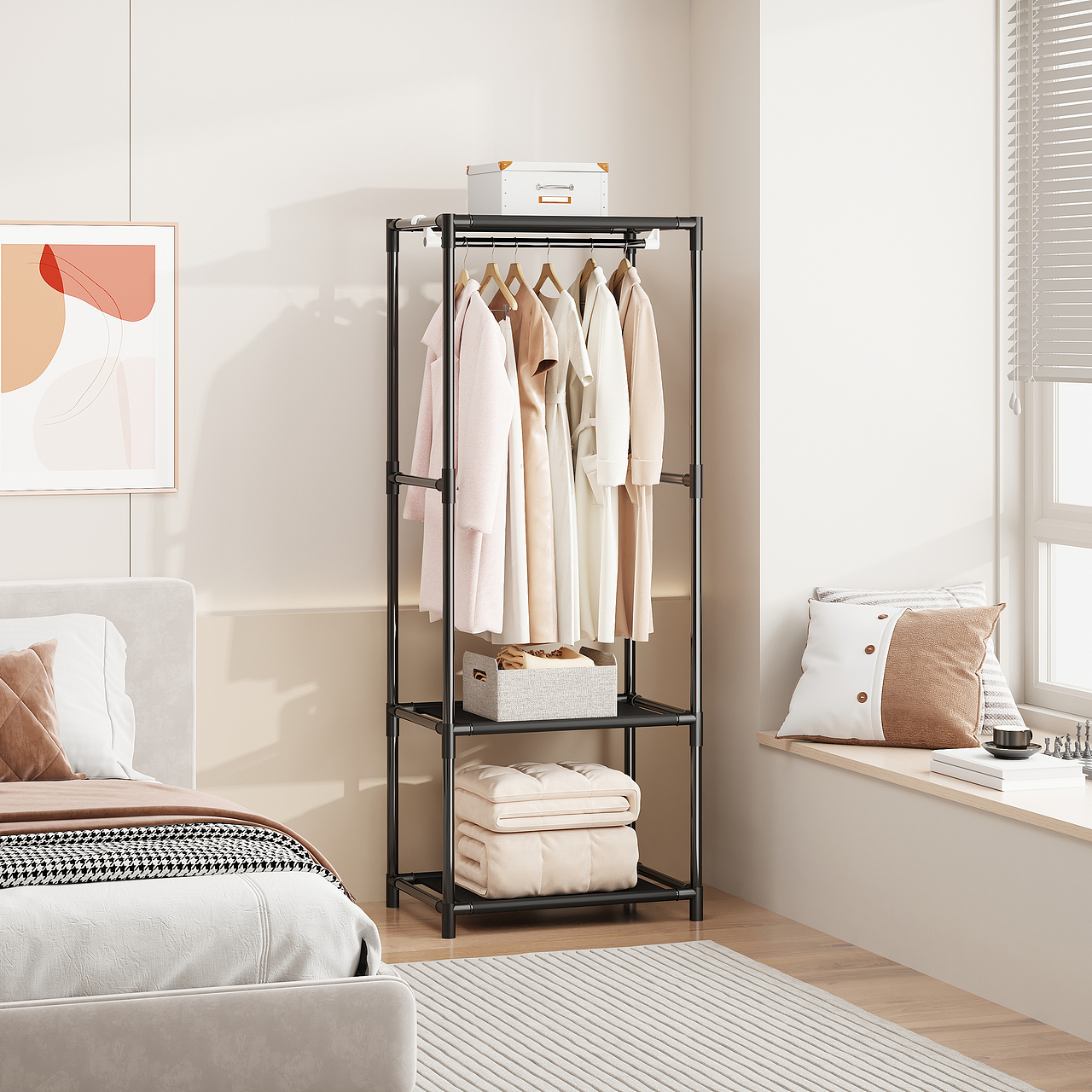 多款电商简易衣帽置物架合集