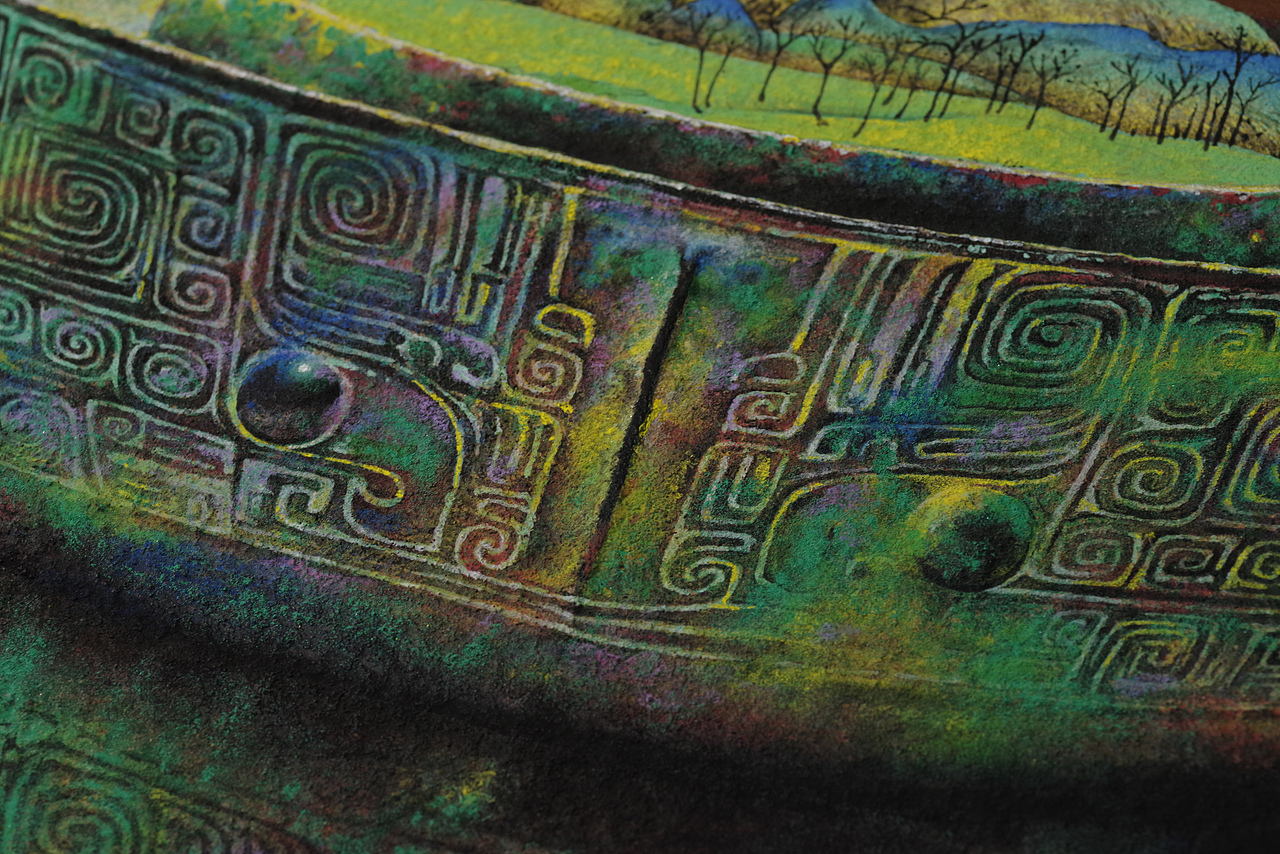 【岩彩•三星堆】古蜀三星耀中华•贰