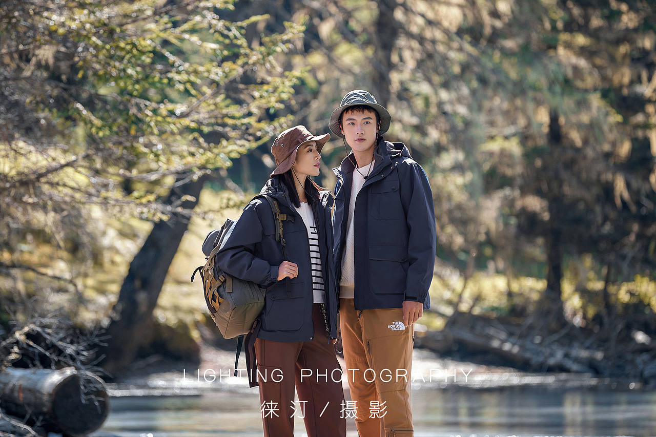 冲锋衣拍摄,户外服装摄影,川西拍摄,露营拍摄