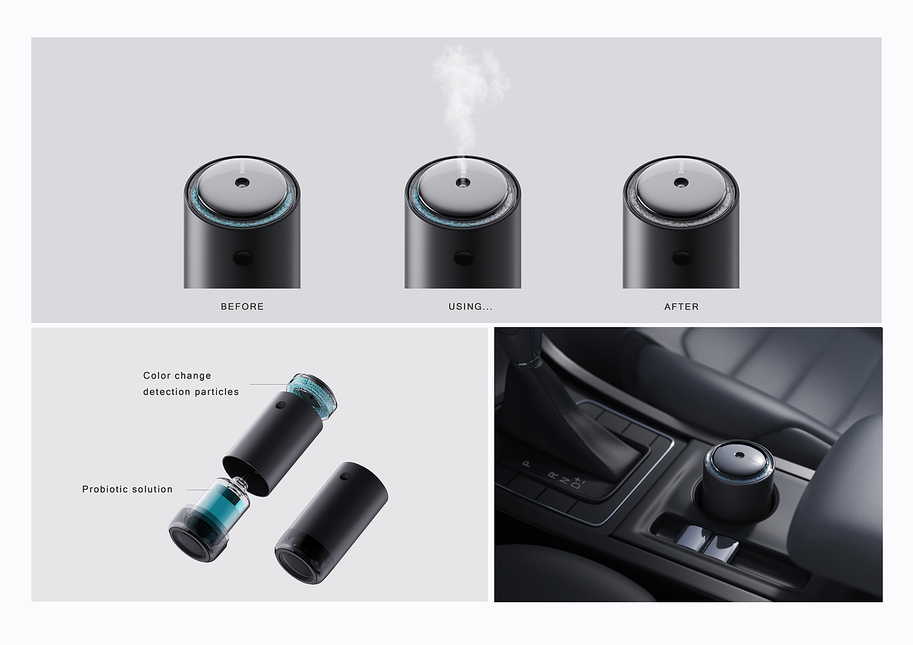 倍思 微分子双效除醛净味器