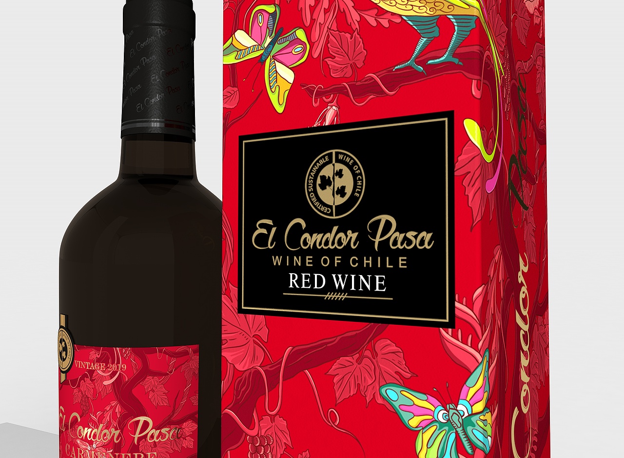 老鹰之歌红酒包装