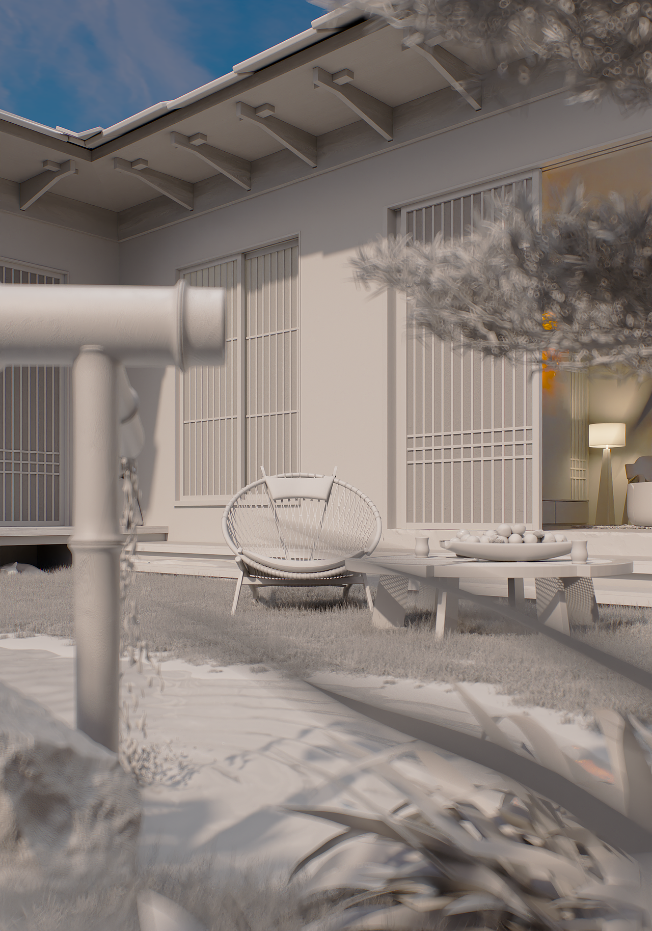 《溪山竹篱》- 个人参赛作品