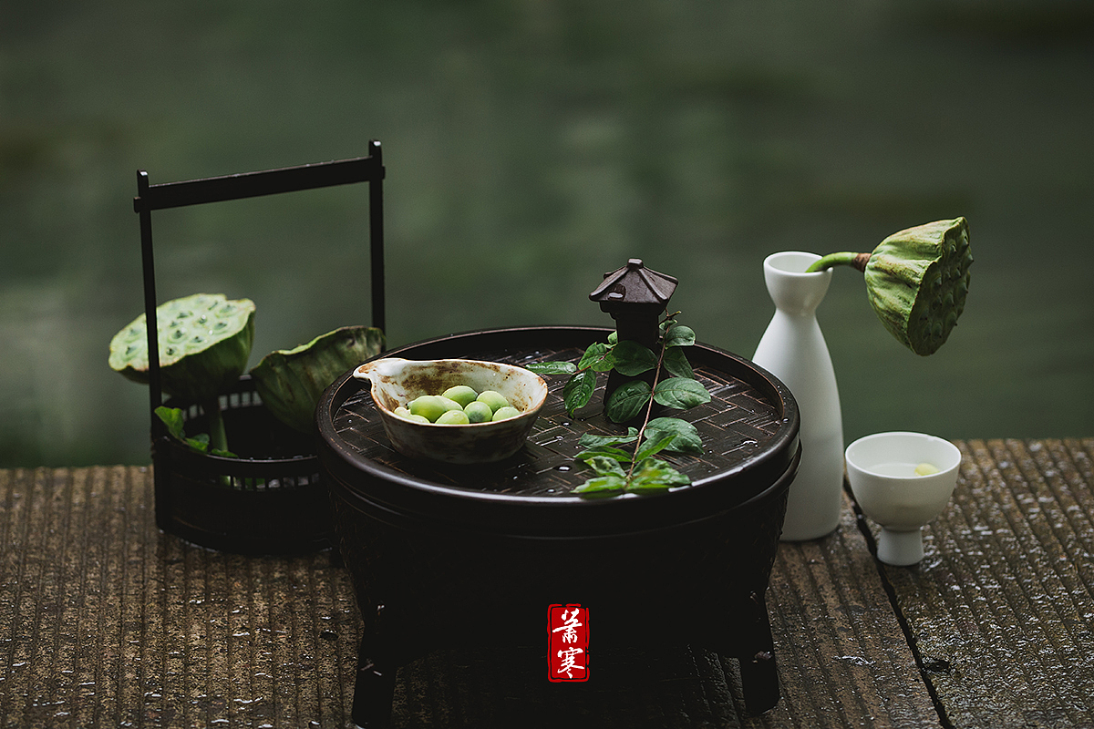 国风静物摄影 | 溪头卧剥莲蓬（图ZMjU5MTgxMjky） - 美食摄影 - 站酷设计师萧寒Jevil原创素材 - 站酷ZCOOL