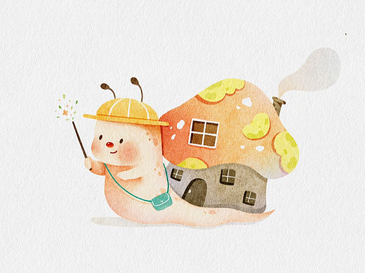 儿童插画｜蜗牛指挥家