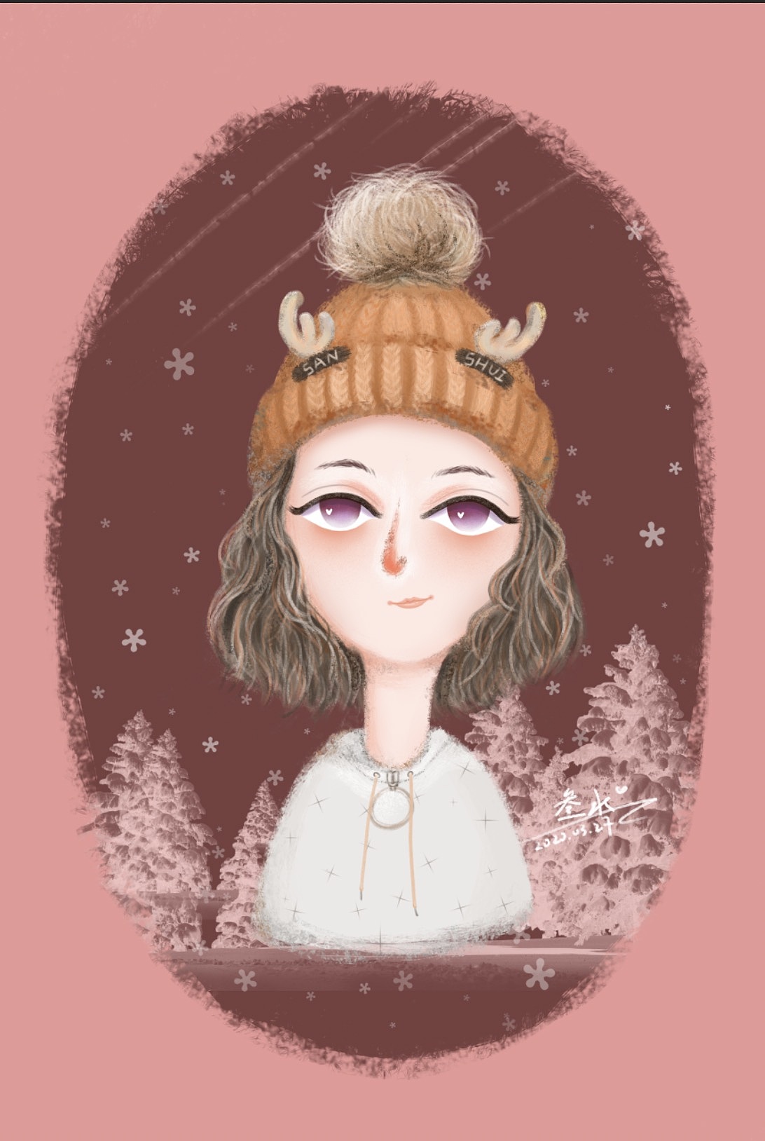 2020年3月插画头像练习9连发