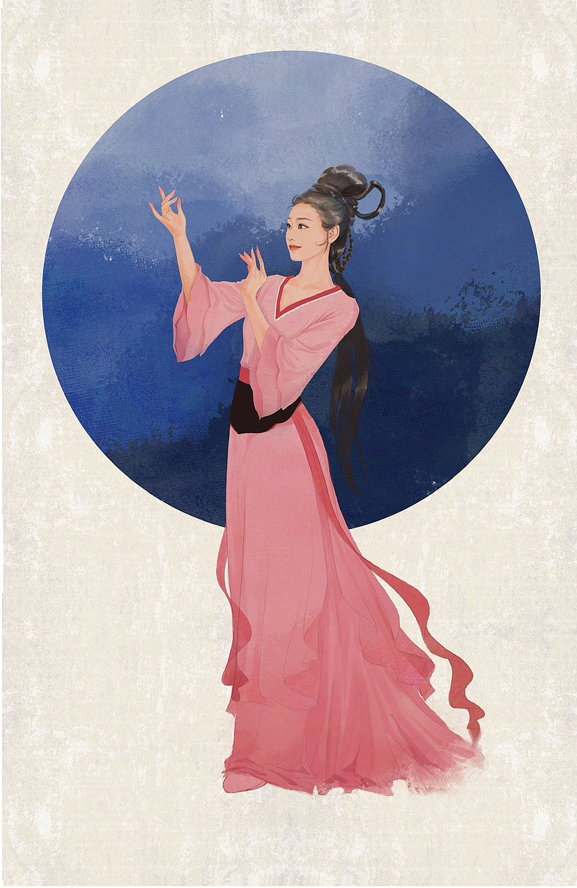 86版西游记同人绘画：杏仙（图ZMzYyNDY1Mjk2） - 创作习作 - 站酷设计师月溪鸣原创素材 - 站酷ZCOOL