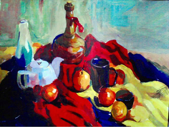 水粉静物（图ZNDk3NzE1NDA=） - 绘画 - 站酷设计师润视觉原创素材 - 站酷ZCOOL