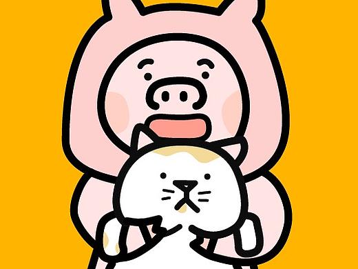小圆圆和小糯糯 信仰表情包