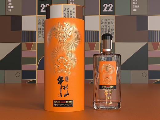牛栏山 卧虎藏龙白酒包装设计