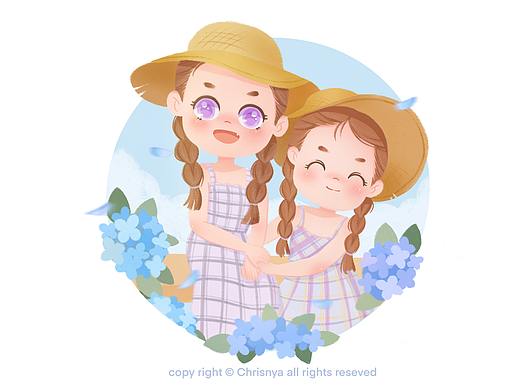手绘卡通头像