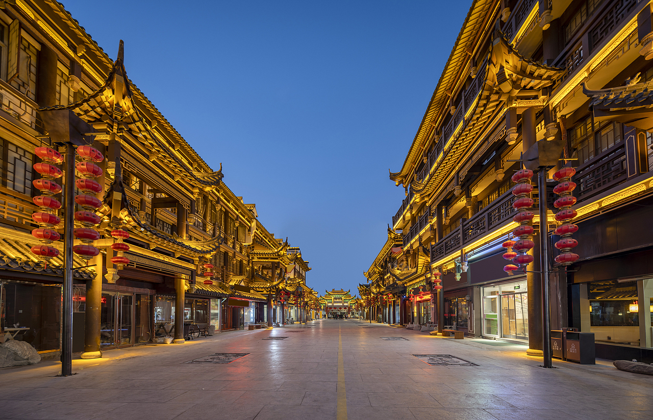 华灯初上 — 济南大观园（图ZMjkwNzIxMzI4） - 环境/建筑摄影 - 站酷设计师祥云建筑空间摄影原创素材 - 站酷ZCOOL