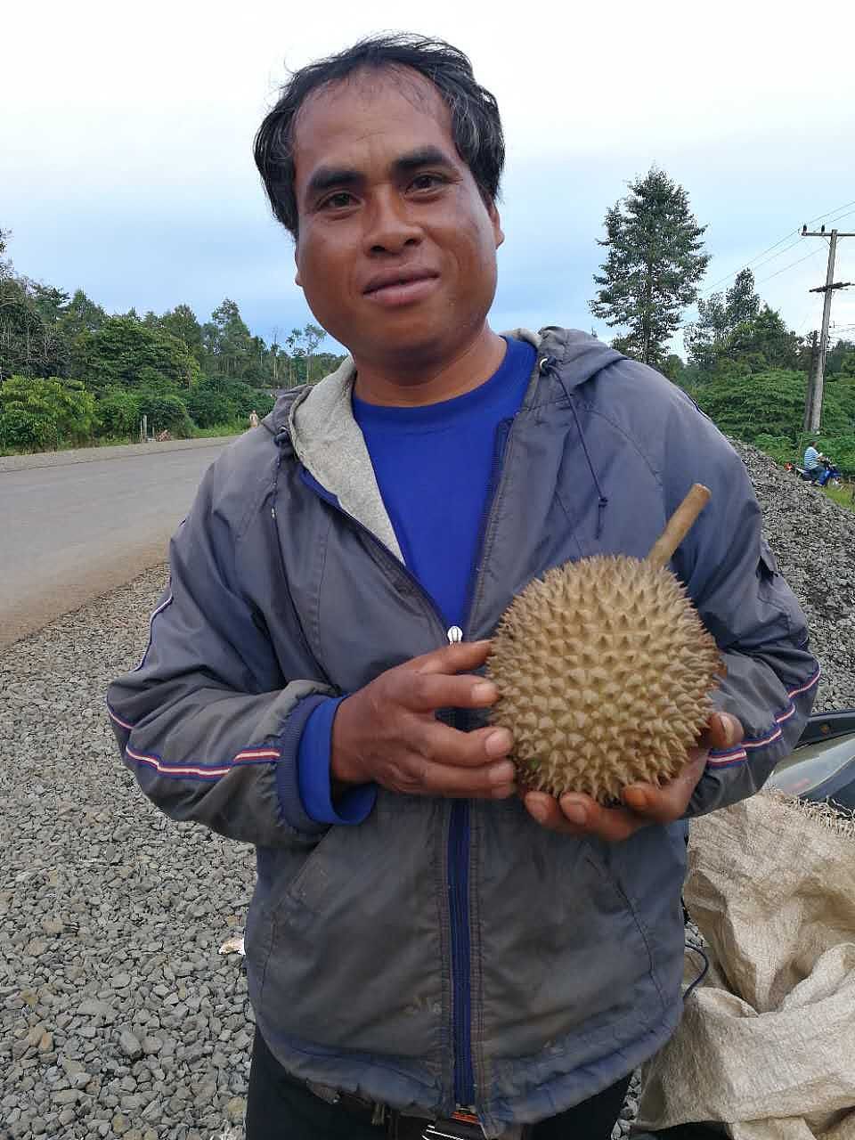 老男人果品老挝猫山王苦咖菲猫榴莲
