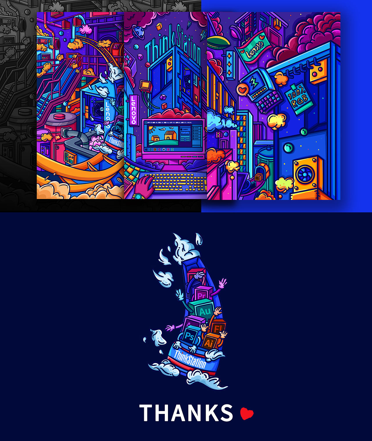 2019插画作品总结（图ZMTkxMzUyMDQ0） - 创作习作 - 站酷设计师太空的海棠原创素材 - 站酷ZCOOL