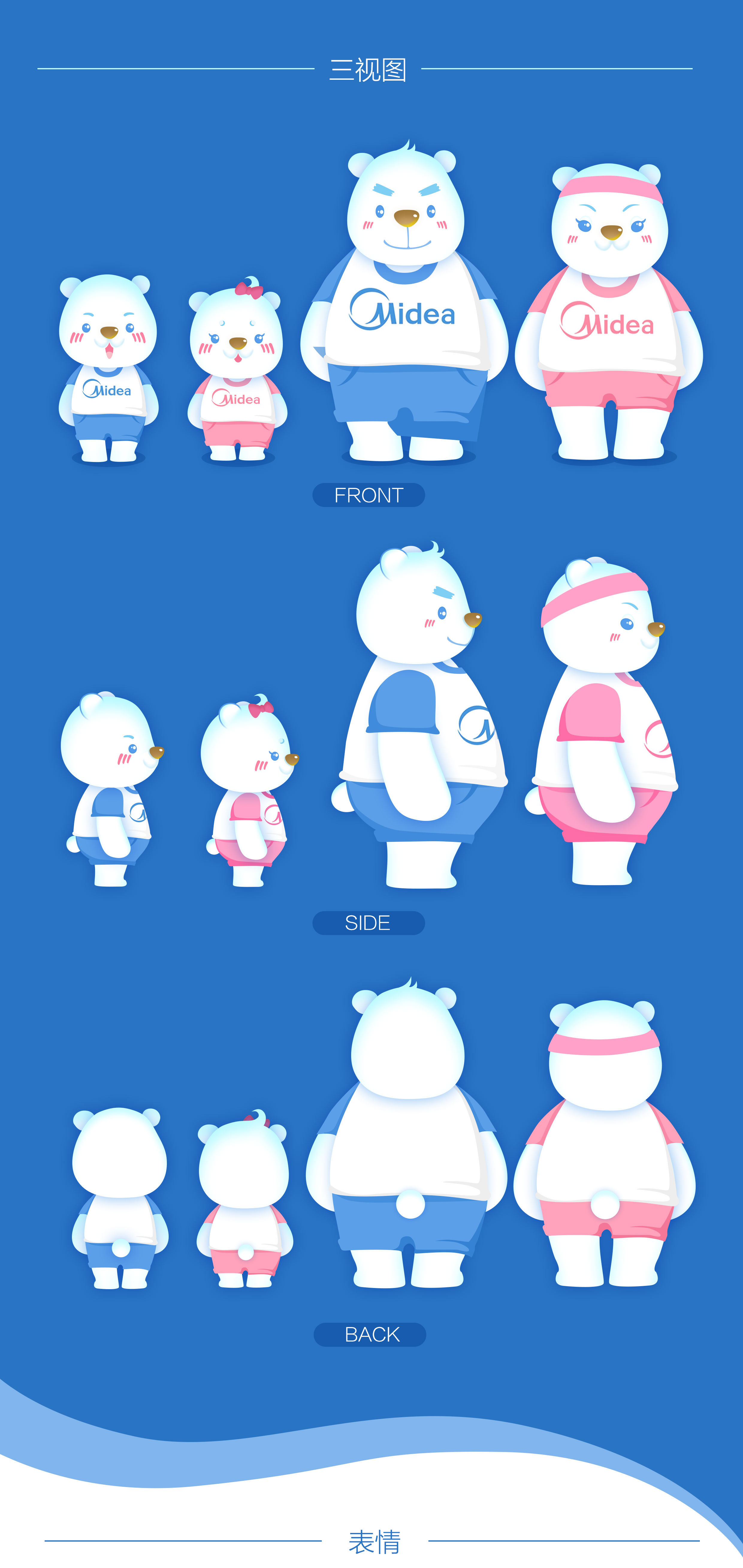 美的空调吉祥物创意设计|平面|ip形象|未未蓝sydni - 原创作品 - 站酷