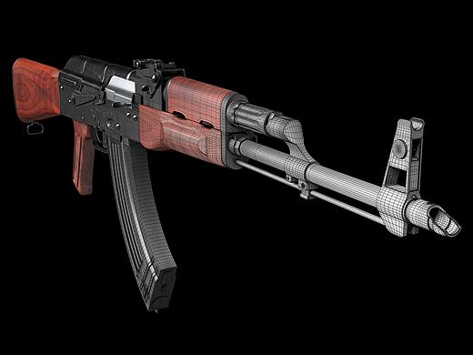 三维建模 —《AK47》的制作（个人主页-ZMzU4NjIyMjg=） - 其他三维 - 站酷设计师红糕原创素材 - 站酷ZCOOL