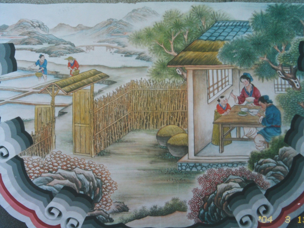 工笔彩绘《颐和园耕织图》（图ZMjQ2Mjk0ODcy） - 绘画 - 站酷设计师梁皓润知文化原创素材 - 站酷ZCOOL