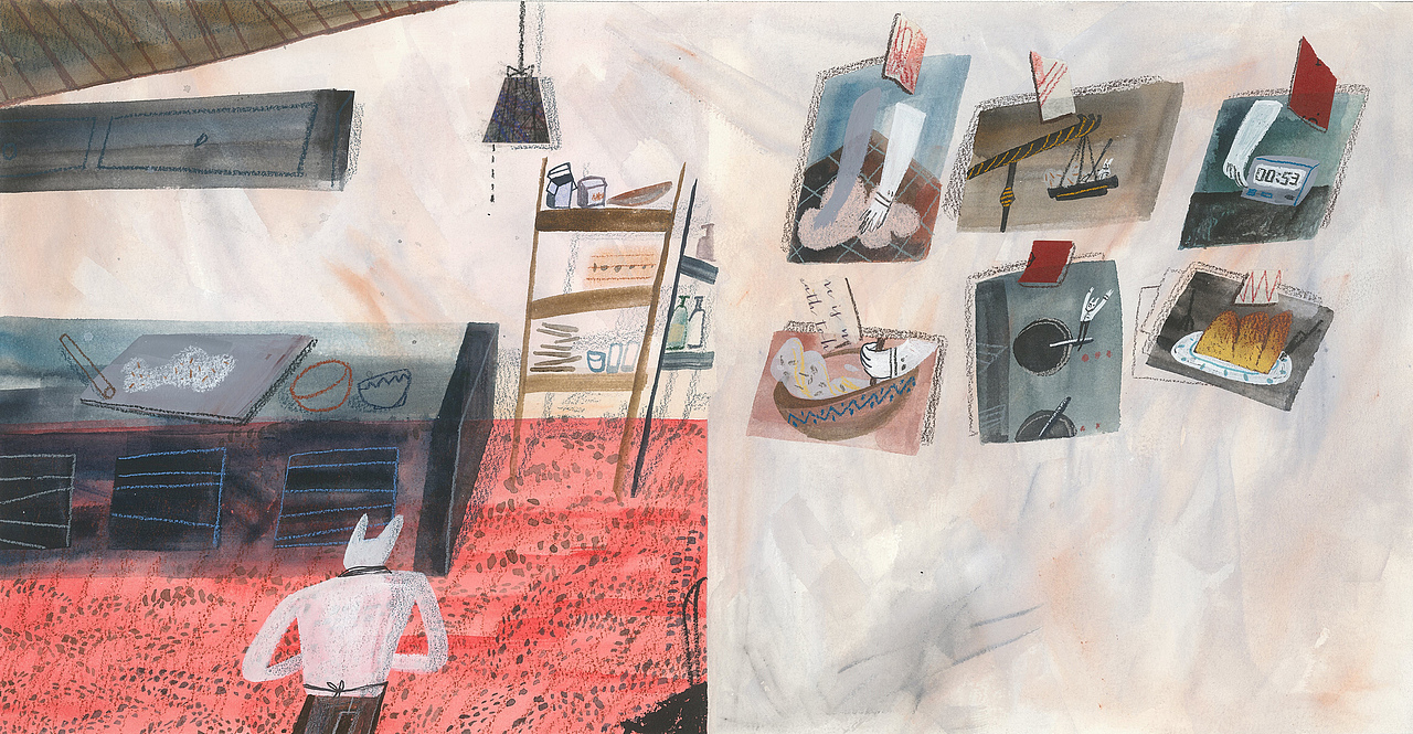 绘本《灰兔子》（图ZMjUyODE4MzUy） - 绘本 - 站酷设计师狗子永远没用原创素材 - 站酷ZCOOL