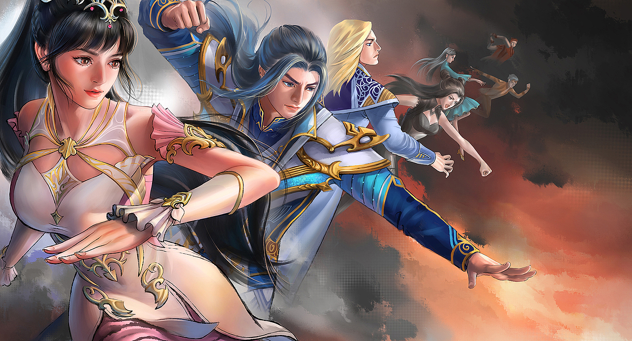 斗罗青春，对决同人（图ZMjU2MjA1OTEy） - 游戏原画 - 站酷设计师DesignerLu原创素材 - 站酷ZCOOL
