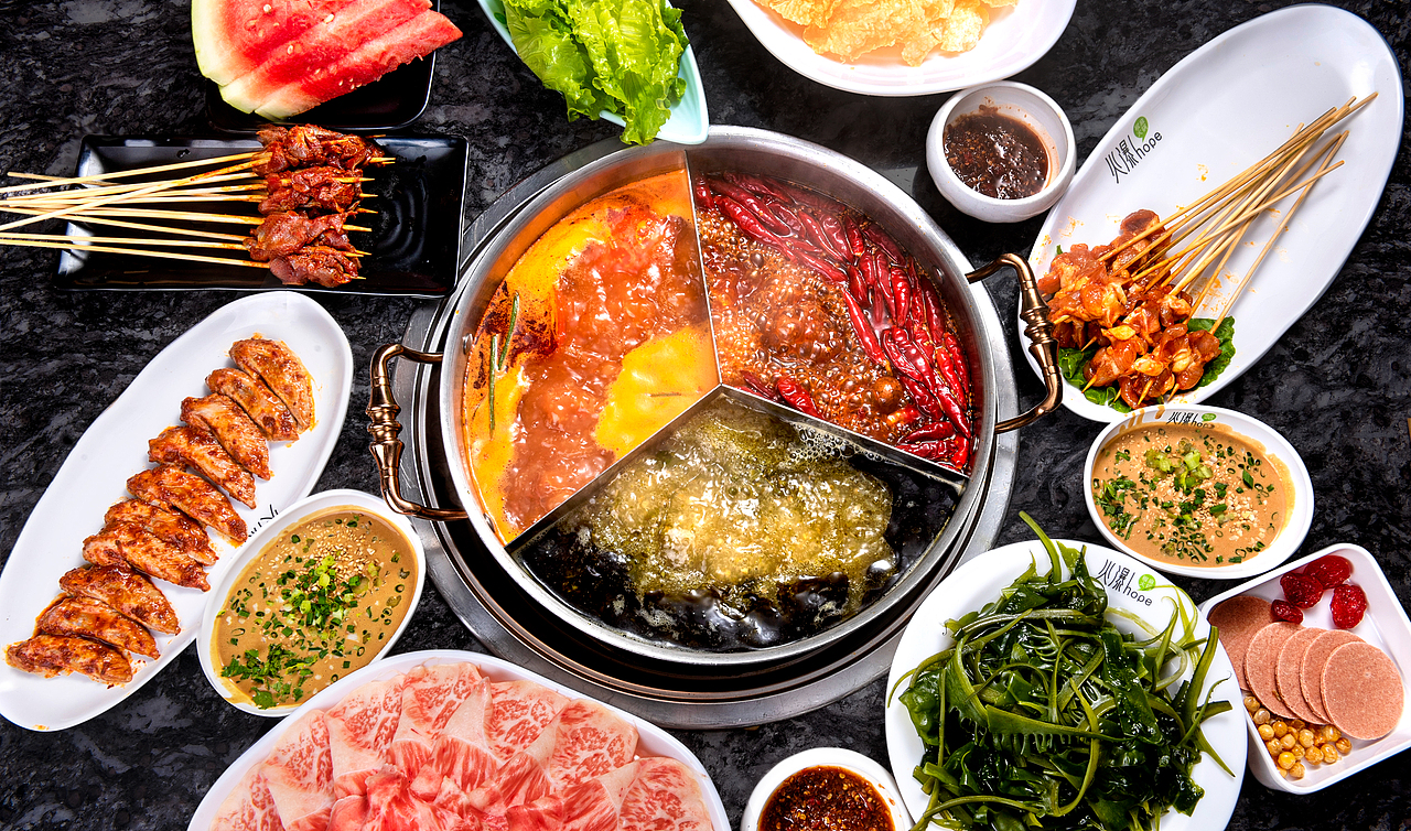 静物摄影火锅食材